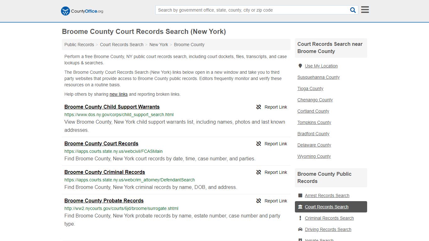 Court Records Search - Broome County, NY (Adoptions ...